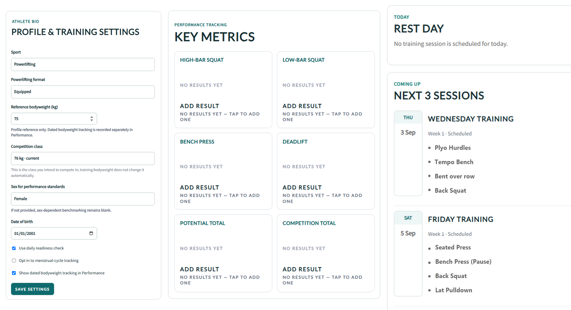 Weightlifting Online training portal